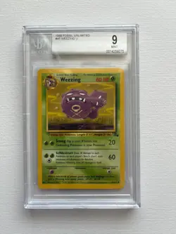 1999 - Weezing - BGS 9 - Pokemon Card - Fossil Unlimited - Image 1