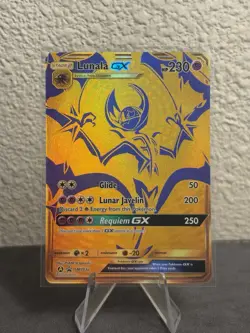 Pokemon TCG Lunala GX SM Black Star Promos SM103a Alt Art Promo Hidden Fates NM - Image 1