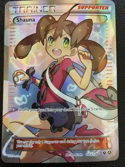 Shauna 111A/124 Alternate Art Pokemon Card NM-Mint! - Image 1