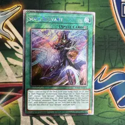 Yugioh! Soul Servant RA03-EN271 Platinum Secret Rare 1st Edition NM - Image 1