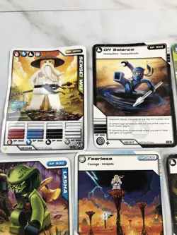Lot Lego Ninjago Trading Card Game Masters of Spinjitzu Sensei Wu 2011/2012 +++ - Image 2