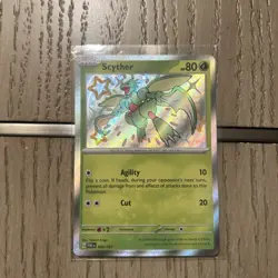 Pokemon Scyther TCG Holo Shiny Rare Card 095/091 Scarlet & Violet Paldean Fates - Image 1