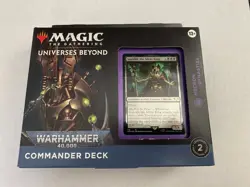 MTG Universes Beyond: Warhammer 40K Necron Dynasties Commander Deck New in Box - Image 1