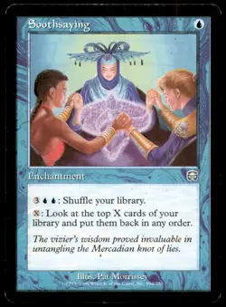 MTG Soothsaying LP Light Play Mercadian Masques [1458] - Image 1