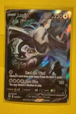 Pokemon TCG Shord & Shield Lugia V Silver Tempest 186/195 Ultra Rare Alt Art - Image 2