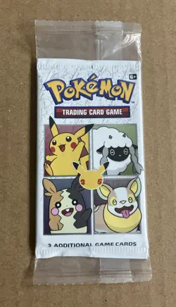 Pokemon TCG Celebrations 25th Anniversary General Mills Cereal Booster Pack - Image 1