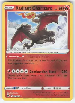 Radiant Charizard 020/159 Pokemon TCG Crown Zenith NM - Image 1