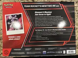 Pokemon TCG Team Rocket’s Mewtwo EX Box - NEW SEALED - Image 2