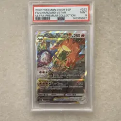 Pokemon Charizard VSTAR SWSH262 Ultra-Premium Promo Holo 2022 PSA 9 - Image 1