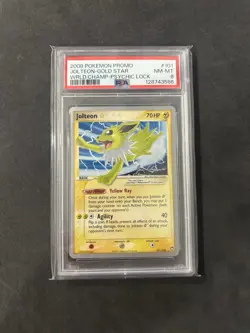 2008 Pokemon World Championships Gold Star Jolteon #101 PSA 8 - Image 1