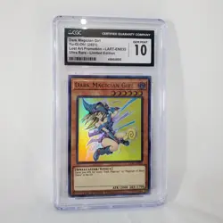 CGC 10 LART-EN035 Yu-Gi-Oh Dark Magician Girl Limited Ed Lost Art Promo GEM MINT - Image 1