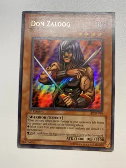 Yugioh Don Zaloog 1st Edition Ultra Rare PGD-029 HP - Image 1