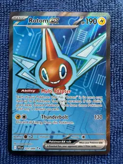 Rotom Ex 111/94 Phantasmal Flames Pokemon Card Full Art Rare Near Mint Holo - Image 1
