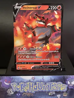 Pokemon Card Incineroar V 008/073 Champions Path Rare Holo Near Mint - Image 1
