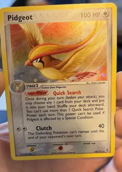 Pokemon Pidgeot TCG Holo Rare Card FireRed/LeafGreen, 10/112 - Image 1