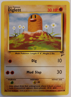 Diglett Base Set Base Set 4th Print NM 47/102 Pokemon Card - Image 1