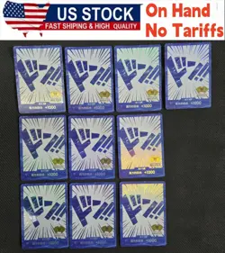 New One Piece Chinese Card Game 2nd Anniversary Blue DON !! Card 10pcs Combo - Image 1