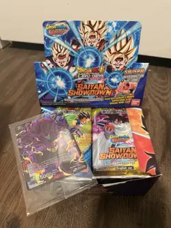 Dragon Ball Super Card Game Saiyan Showdown Booster Box w/ Box Topper - Image 1