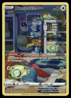 Pokemon Cards Dunsparce GG23/GG70 Crown Zenith Galarian Gallery Holo NM *2 - Image 1