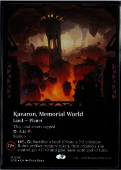 Kavaron, Memorial World (Borderless) Foil M Edge of Eternities 281 NM - Image 1