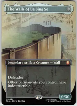 MTG The Walls of Ba Sing Se (Borderless) Foil NM Avatar Last Airbender Magic 329 - Image 1