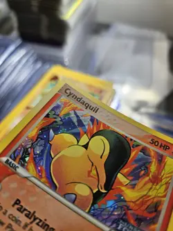 Pokemon EX Unseen Forces Cyndaquil Stamped Reverse Holo 54/115 NEAR MINT - Image 3
