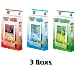 3Boxes Pokemon Chinese Original Partner Display Set Charmande＆Bulbasaur＆Squirtle - Image 4