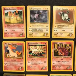 Vintage Pokemon Gym Challenge Gym Heroes lot of 35 Common Uncommon WoTC LP - Image 2