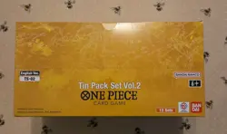 Display Sealed 12x Tin Pack Set Vol.2 One Piece TS-02 ENG [OP-13] SEALED - Image 2