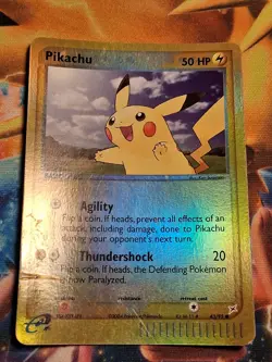 Pikachu 43/95 EX Team Magma vs Team Aqua Reverse Holo Pokemon Card Heavy Play - Image 1