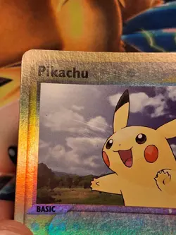 Pikachu 43/95 EX Team Magma vs Team Aqua Reverse Holo Pokemon Card Heavy Play - Image 3