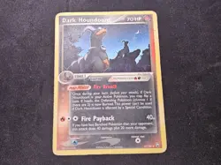 Pokemon Dark Houndoom 37/109 EX Team Rocket Returns 70 HP Stage 1 Rare 40+ Card - Image 1