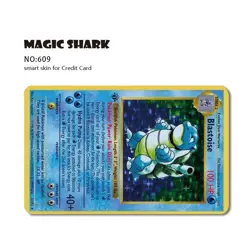 Charizard Blastoise & Venusaur Pokemon Credit Card Skin Set (3) Small Chip - Image 3