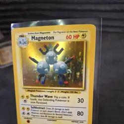 1999-2000 Pokemon Magneton Base Set 9/130 Holo Foil Rare Vintage WoTC Card LP-MP - Image 4