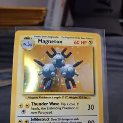 1999-2000 Pokemon Magneton Base Set 9/130 Holo Foil Rare Vintage WoTC Card LP-MP - Image 5