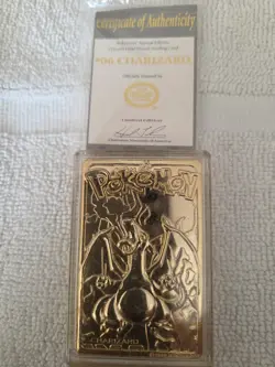 Pokemon 23K Gold Plated Trading Card | #6 Charizard | Burger King Edition - Image 1