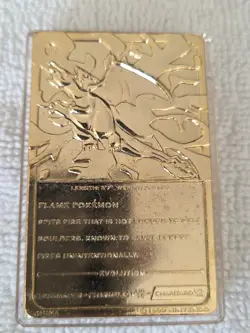 Pokemon 23K Gold Plated Trading Card | #6 Charizard | Burger King Edition - Image 5