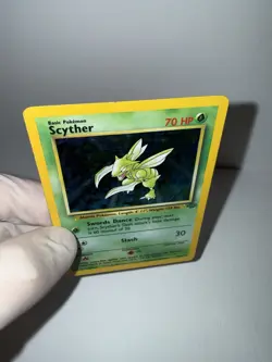 Pokemon Scyther Jungle Holo Rare Unlimited 10/64 English 1999 WOTC Card - Image 4