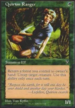 MTG magic cards 1x Quirion Ranger Visions Light Play, English - Image 1