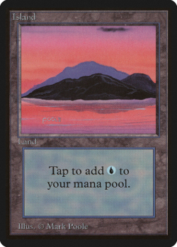 Magic MTG - Island - Beta - POOR - EN - Image 1