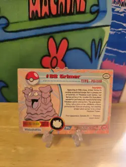2000 Pokemon GRIMER #88 [Non-Holo] Topps Blue Logo 1st TV Animation MP - Image 2