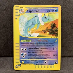 Vaporeon 33/144 Reverse Holo Skyridge eReader Pokemon TCG English - Image 1