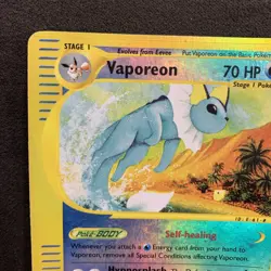 Vaporeon 33/144 Reverse Holo Skyridge eReader Pokemon TCG English - Image 2