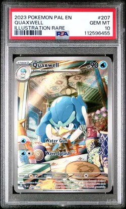 2023 Pokemon Pal En-Paldea Evolved #207 Quaxwell PSA 10 - Image 1