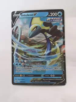 2021 Pokemon Inteleon V 078/264 Fusion Strike Holo - Image 1
