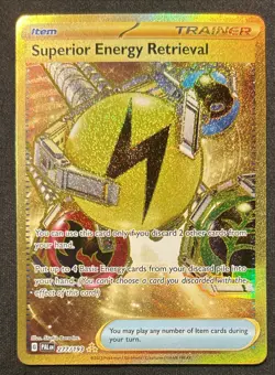 Superior Energy Retrieval Holo Hyper Rare Paldea Evolved Pokemon TCG 277/193 - Image 1
