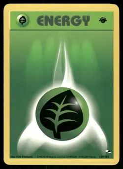 Pokemon Cards Grass Energy 129/132 1ST EDITION Gym Heroes WOTC NM - Image 1
