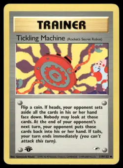 Pokemon Cards Tickling Machine 119/132 1ST EDITION Gym Heroes WOTC Uncommon NM - Image 1