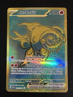 Chi-Yu ex 241/091 Pokemon Paldean Fates Gold Hyper Rare Holo NM - Image 1