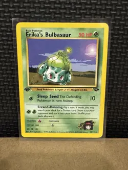 2000 Pokemon Gym Challenge - Erika’s Bulbasaur - 1st Edition Ungraded 39/132 - Image 1